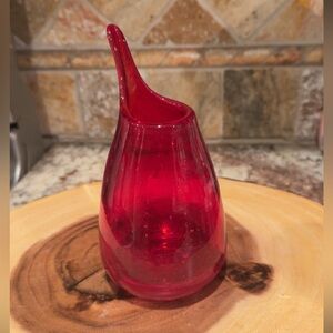 Murano Red Bud Vase